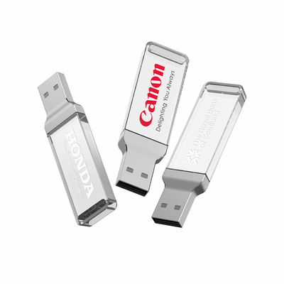 8GB 128GB UDP फ्लैश क्रिस्टल USB स्टिक 2.0 पारदर्शी ऐक्रेलिक;