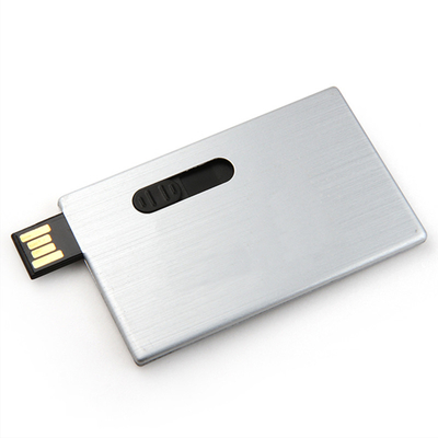 वाटरप्रूफ अल्ट्रा थिन क्रेडिट कार्ड Usb फ्लैश ड्राइव 2.0 15MB/S 128GB
