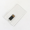 पारदर्शी प्लास्टिक सामग्री क्रेडिट कार्ड USB स्टिक 2.0 128GB 64GB 15MB/S