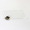पारदर्शी प्लास्टिक क्रेडिट कार्ड यूएसबी मेमोरी स्टिक 2.0 मिनी यूडीपी 128 जीबी 64 जीबी 50 एमबी/एस
