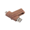 USB A और Type c फास्ट डेटा ट्रांसफर के लिए USB2.0/3.0 इंटरफ़ेस प्रकार के साथ लकड़ी की USB फ्लैश ड्राइव