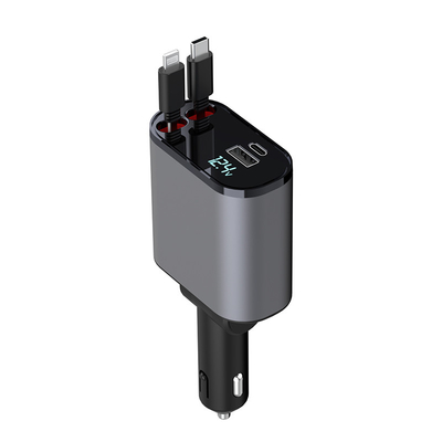 मैक्स 120W रेटेड पावर के साथ सुविधाजनक यूएसबी-सी आउटपुट 5V/3A कार चार्जर