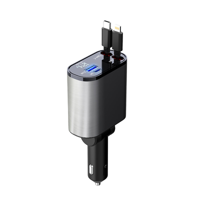 मैक्स 120W रेटेड पावर के साथ सुविधाजनक यूएसबी-सी आउटपुट 5V/3A कार चार्जर