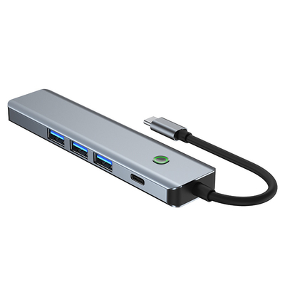 बहुक्रियाशील डाटा स्टेशन यूएसबी सी हब स्मार्ट एडाप्टर 5Gbps ट्रांसफर गति के साथ