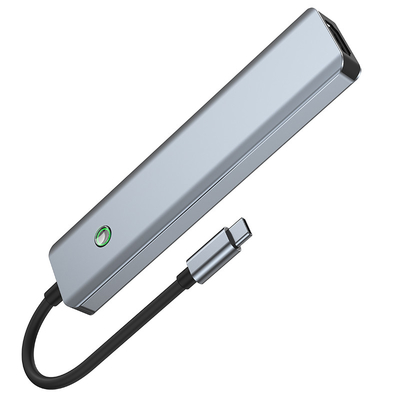 बहुक्रियाशील डाटा स्टेशन यूएसबी सी हब स्मार्ट एडाप्टर 5Gbps ट्रांसफर गति के साथ