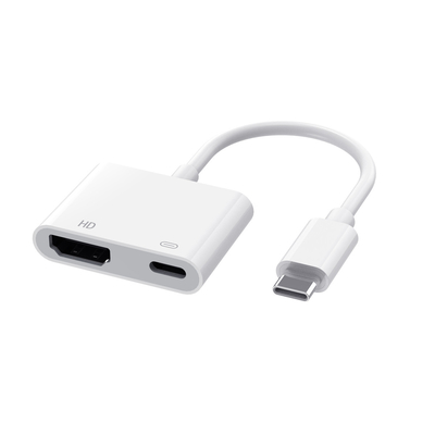 डाटा ट्रांसफर गति 5Gbps तक HDMI एल्यूमीनियम हब Usb C हब प्रिंट या लेजर मुद्रित लोगो के साथ