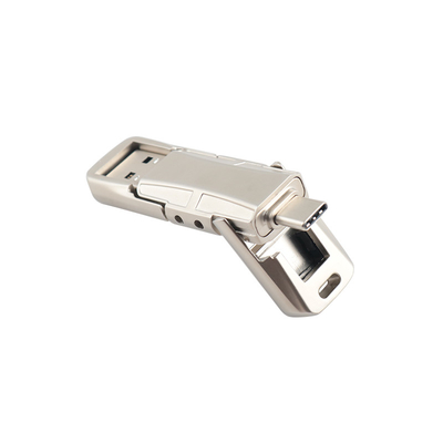 USB 3.0 और टाइप C फ्लैश ड्राइव धातु ग्रेडेड एक फ्लैश और अनुकूलित लोगो के साथ