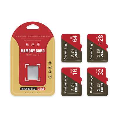 अनुकूलन योग्य SanDisk 128GB 3.0 मेमोरी कार्ड के साथ सुरक्षात्मक मामले OEM ब्लिस्टर पैकिंग