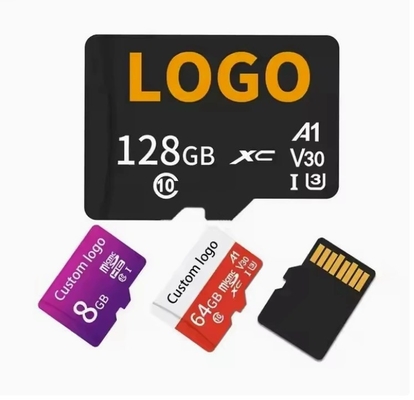 पूर्ण मेमोरी और 64GB क्षमता के साथ एक काला मेमोरी कार्ड ग्रेडेड