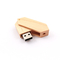 180 डिग्री ट्विस्ट वुडन USB फ्लैश ड्राइव 2.0 और USB 3.0 50-100MB/S एम्बॉसिंग लोगो