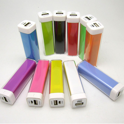 2000MAH रंगीन धातु पावर बैंक उपहार उपयोग के लिए 91x25x25MM