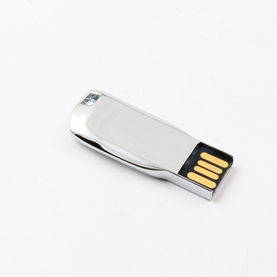 सिल्वर शाइनी बॉडी मेटल यूएसबी पेन ड्राइव 2.0 64GB 128GB 20MB / S यूएस स्टैंडर्ड के अनुरूप है