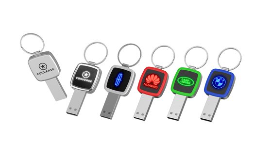 एलईडी लाइट पढ़ते समय चमकदार क्रिस्टल यूएसबी स्टिक 32GB 64GB 128GB