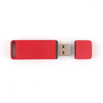 बेकिंग पेंट सरफेस USB 3.0 फ्लैश ड्राइव ओईएम बॉडी कलर और लोगो लाल रंग के साथ
