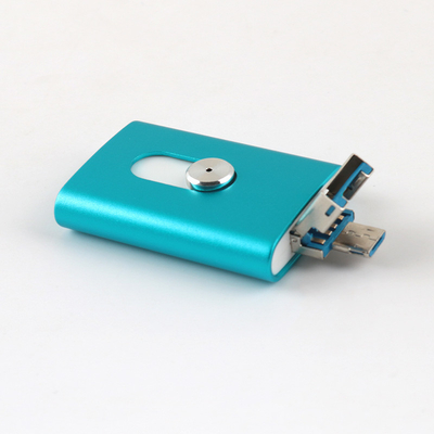 OTG USB 2.0 फास्ट स्पीड 3 इन वन USB फ्लैश ड्राइव Iphone Andriod एक साथ