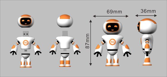 क्यूट शेप्ड मिनियंस कार्टून कैरेक्टर PVC USB फ्लैश ड्राइव USB 2.0 और 3.0