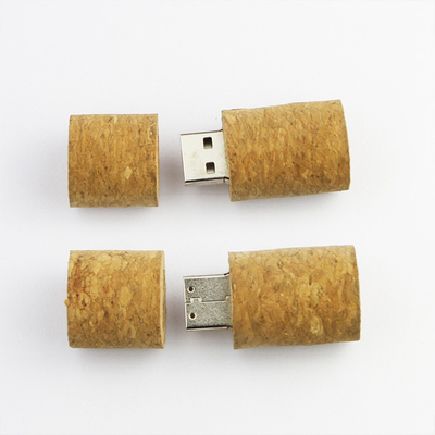 रेड वाइन बोतल स्टॉपर लकड़ी के यूएसबी फ्लैश ड्राइव 3.0 128GB 80MB / S