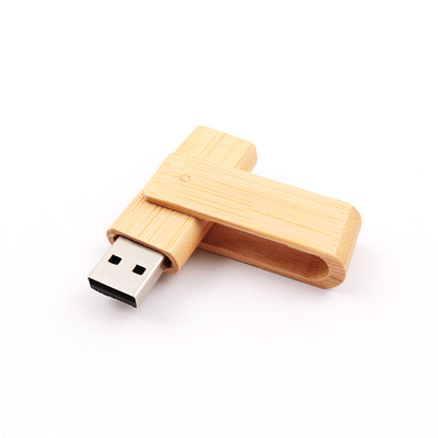 256GB 512GB 1TB बांस USB फ्लैश ड्राइव कुंडा आकार ट्विस्ट 360 डिग्री 3.0 तेज गति