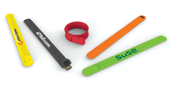 OEM ODM सिलिकॉन रिस्टबैंड USB 2.0 फ्लैश ड्राइव 128GB UDP फ्लैश 10MB / S
