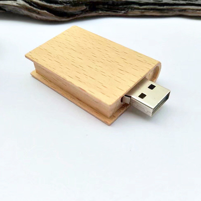 64GB 128GB 3.0 कस्टम वुडन USB फ्लैश ड्राइव 15MB / S Windows XP सिस्टम
