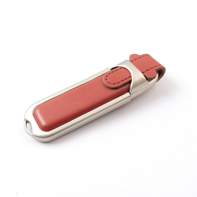 8GB 16GB 32GB पु चमड़ा USB फ्लैश ड्राइव तेज गति 80MB / S 2.0 3.0