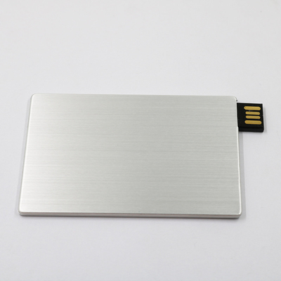 पूर्ण मेमोरी 2.0 क्रेडिट कार्ड यूएसबी स्टिक 64GB 128GB 20MB / S धातु सामग्री