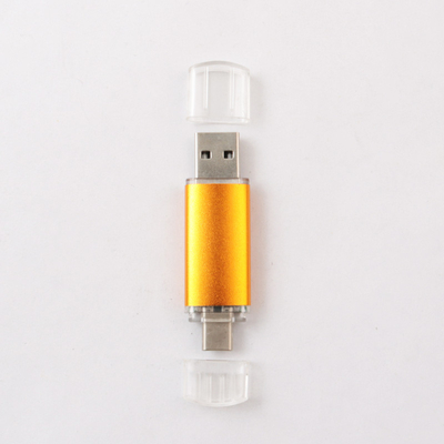 Android Iphone के लिए धातु 256GB OTG USB फ्लैश ड्राइव लेजर लोगो