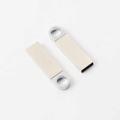 4GB 8GB 16GB मेटल USB फ्लैश ड्राइव लेजर लोगो 2.0 सिल्वर USB मेमोरी स्टिक