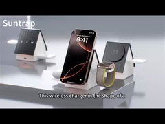 सफेद और ग्रे तेजी से चार्ज का चयन कर सकते हैं वायरलेस चार्जिंग पैड OEM लोगो लोगो के लिए समर्थन